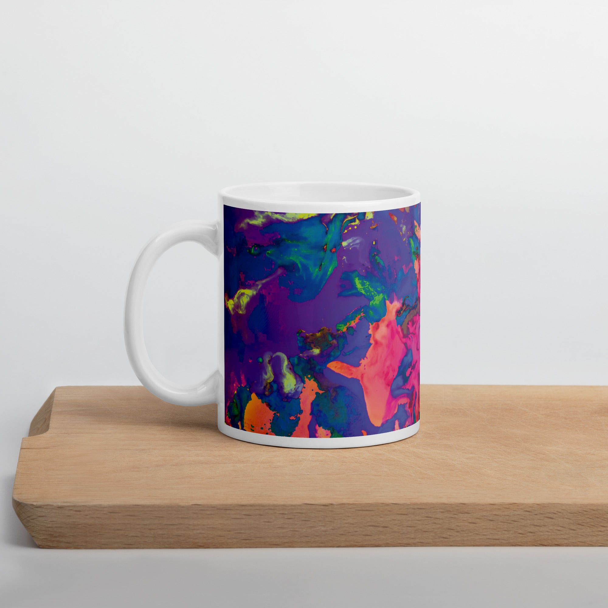 Pastel Abstract Art Ceramic Coffee Mug