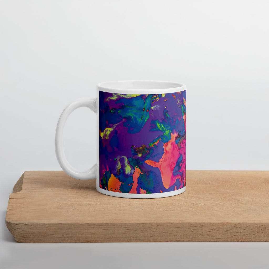 Pastel Abstract Art Ceramic Coffee Mug