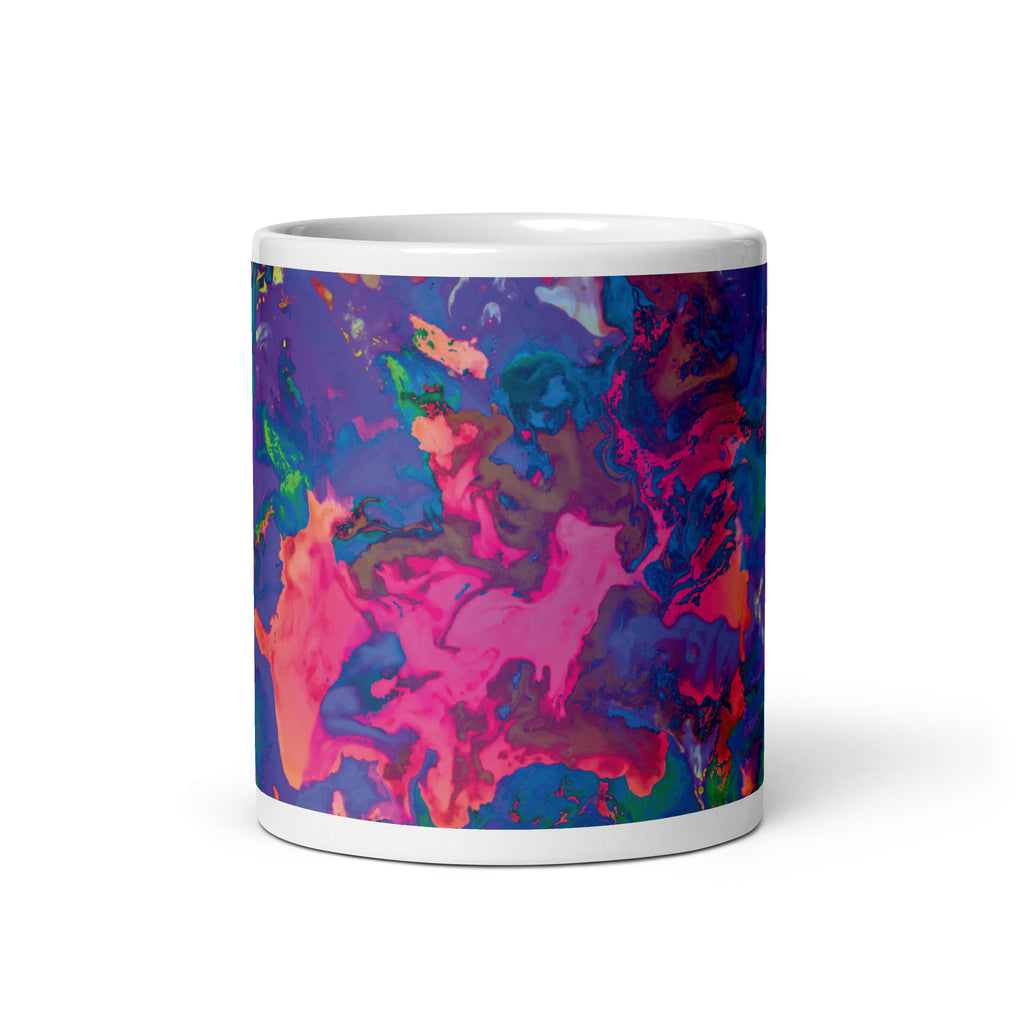 Pastel Abstract Art Ceramic Coffee Mug