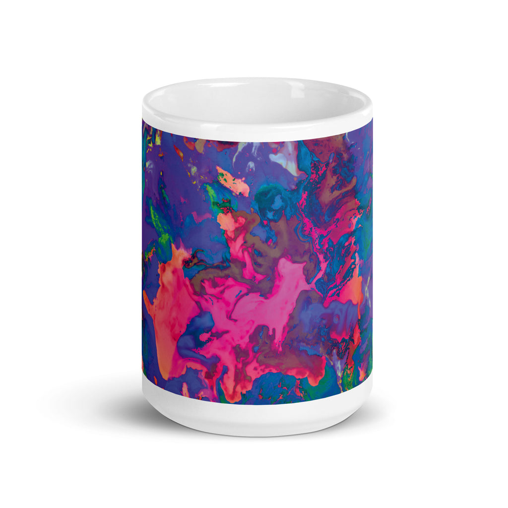 Pastel Abstract Art Ceramic Coffee Mug