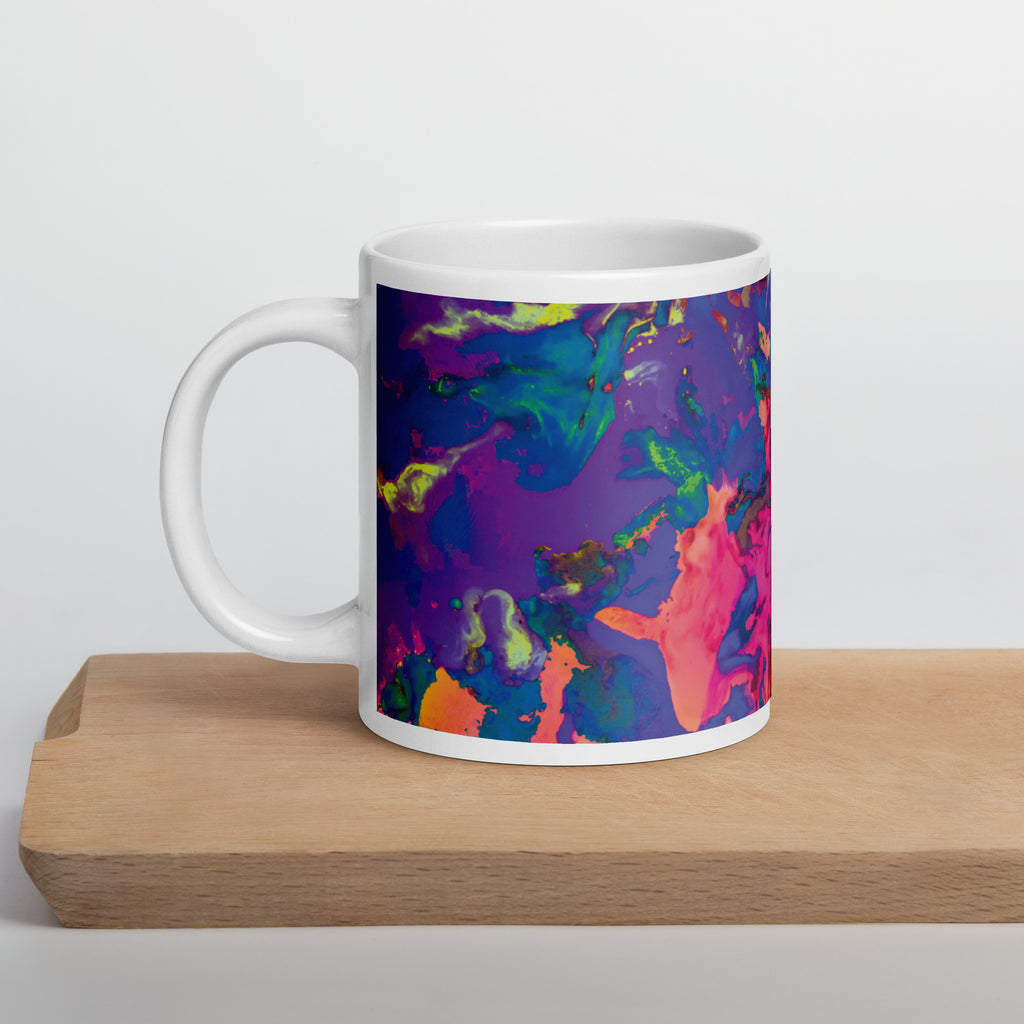 Pastel Abstract Art Ceramic Coffee Mug