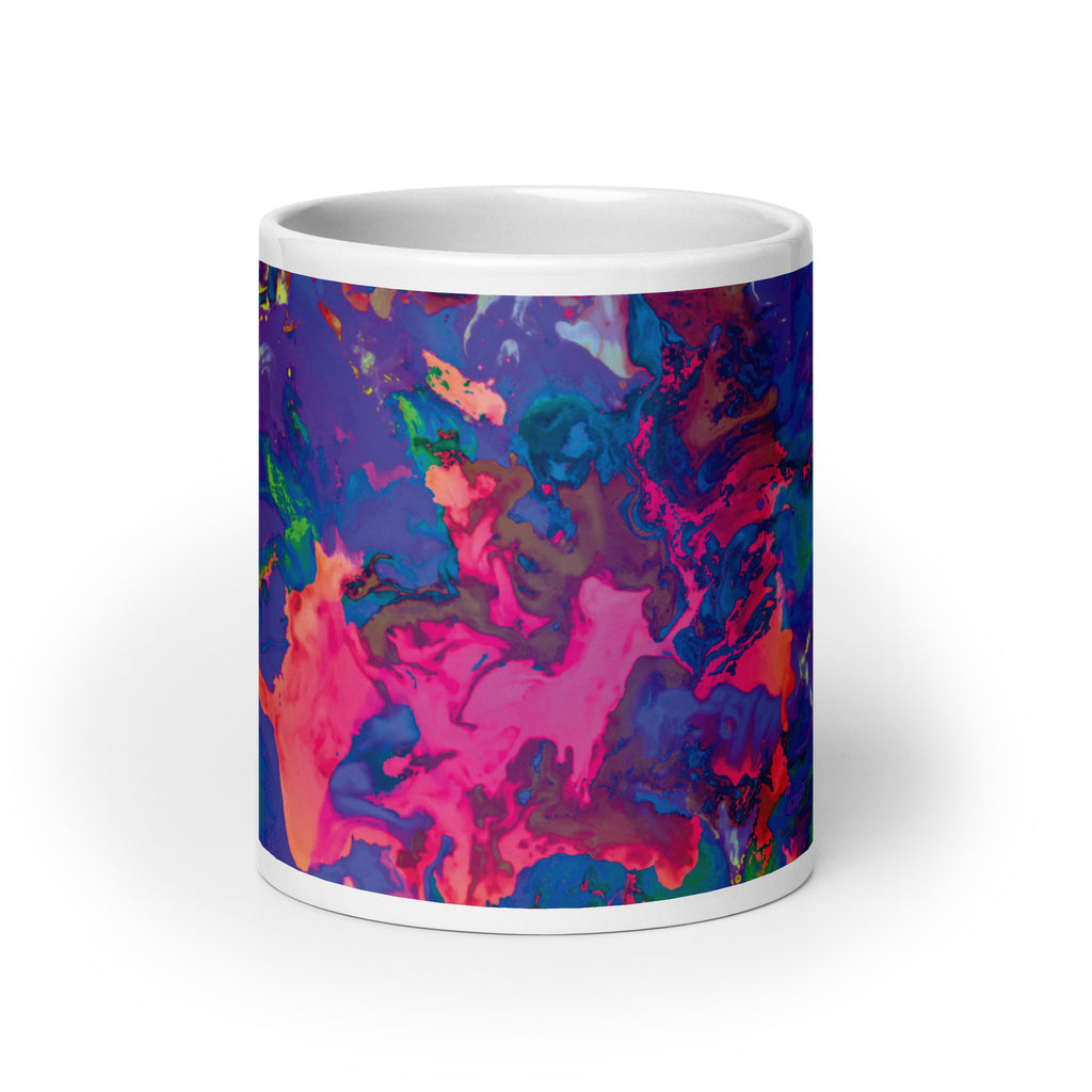 Pastel Abstract Art Ceramic Coffee Mug