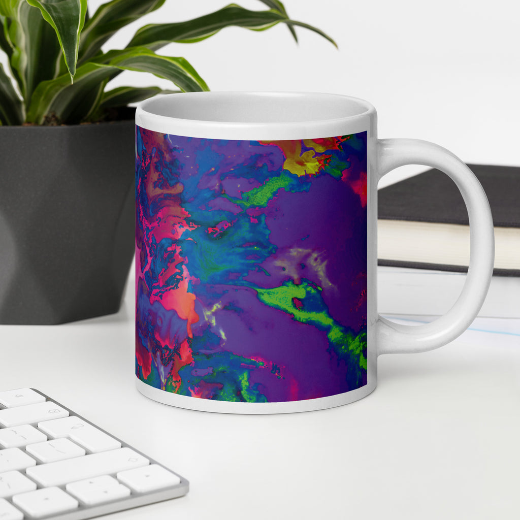 Pastel Abstract Art Ceramic Coffee Mug